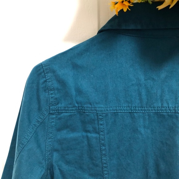 NWOT - Teal Jean Jacket with Straight Bottom - Picture 11 of 16